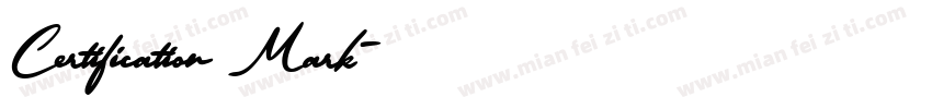 Certification Mark字体转换